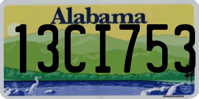 AL license plate 13CI753