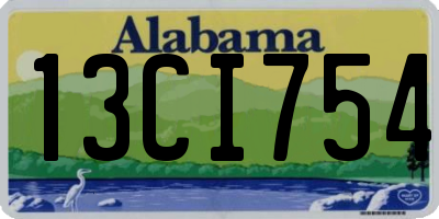 AL license plate 13CI754