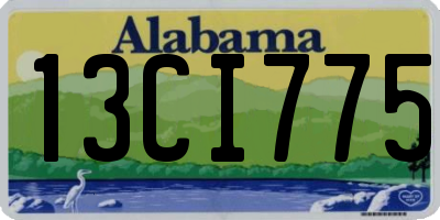AL license plate 13CI775
