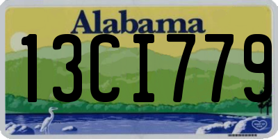 AL license plate 13CI779
