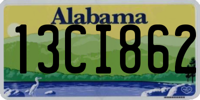 AL license plate 13CI862