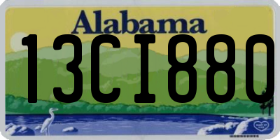 AL license plate 13CI880
