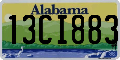 AL license plate 13CI883