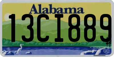 AL license plate 13CI889