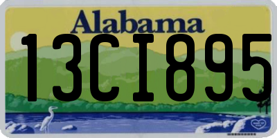 AL license plate 13CI895