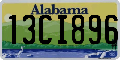 AL license plate 13CI896