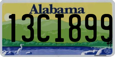 AL license plate 13CI899
