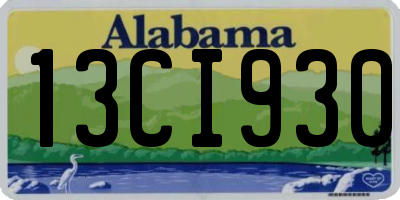 AL license plate 13CI930