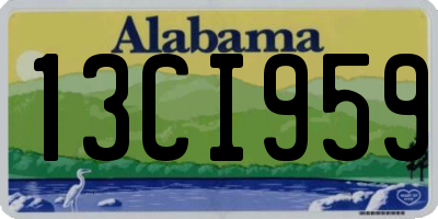 AL license plate 13CI959