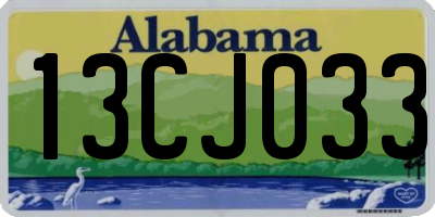 AL license plate 13CJ033