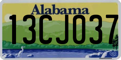 AL license plate 13CJ037