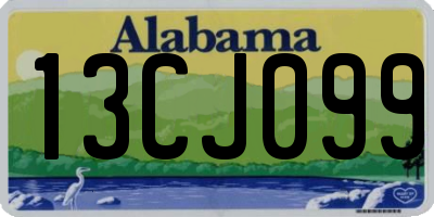 AL license plate 13CJ099