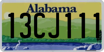 AL license plate 13CJ111
