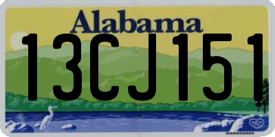 AL license plate 13CJ151