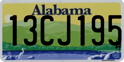 AL license plate 13CJ195