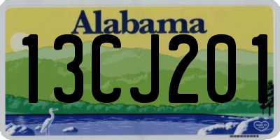 AL license plate 13CJ201