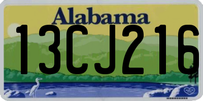 AL license plate 13CJ216
