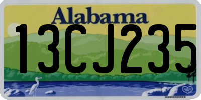 AL license plate 13CJ235