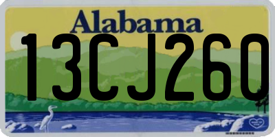 AL license plate 13CJ260