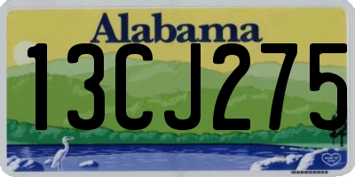 AL license plate 13CJ275