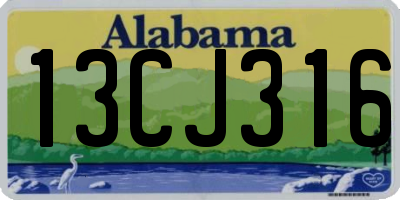 AL license plate 13CJ316