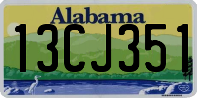 AL license plate 13CJ351