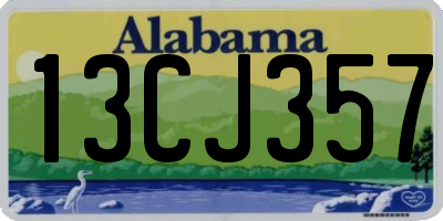 AL license plate 13CJ357