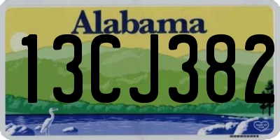 AL license plate 13CJ382