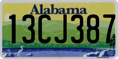 AL license plate 13CJ387