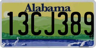 AL license plate 13CJ389