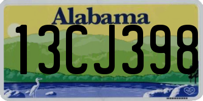 AL license plate 13CJ398