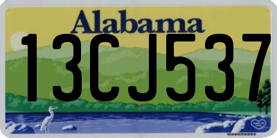 AL license plate 13CJ537