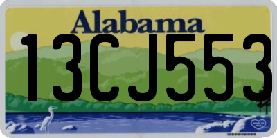 AL license plate 13CJ553