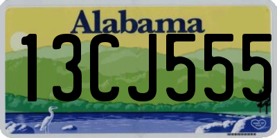 AL license plate 13CJ555