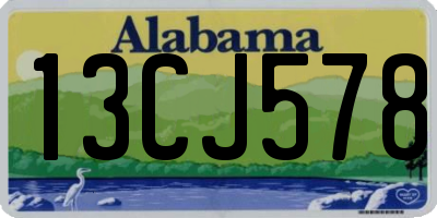 AL license plate 13CJ578