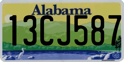 AL license plate 13CJ587
