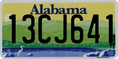 AL license plate 13CJ641