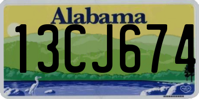 AL license plate 13CJ674
