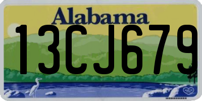 AL license plate 13CJ679