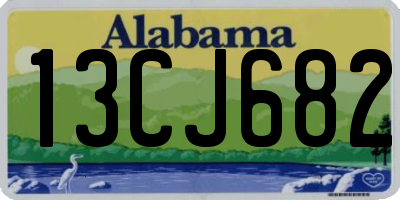 AL license plate 13CJ682