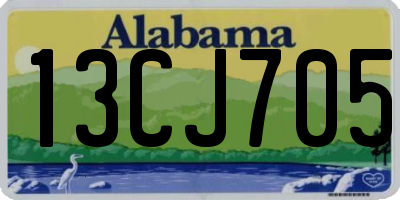 AL license plate 13CJ705
