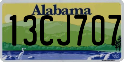 AL license plate 13CJ707