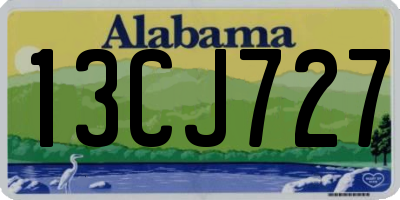 AL license plate 13CJ727