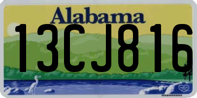 AL license plate 13CJ816
