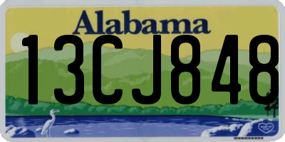AL license plate 13CJ848