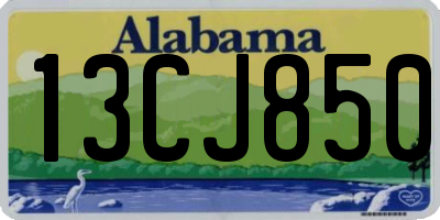 AL license plate 13CJ850