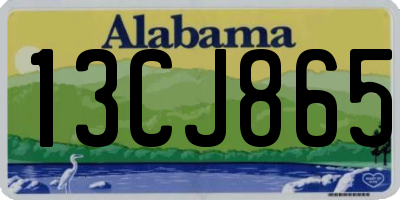 AL license plate 13CJ865