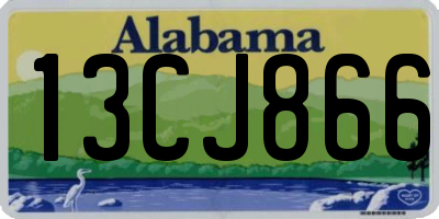 AL license plate 13CJ866