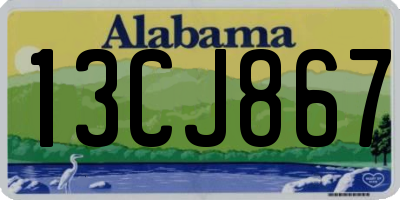 AL license plate 13CJ867