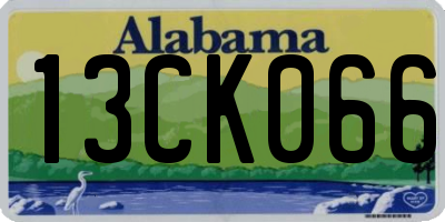 AL license plate 13CK066